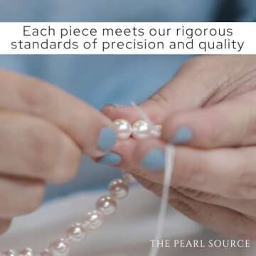 Triple Strand Freshwater Pearl Necklace for Women