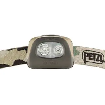 Petzl TACTIKKA + Headlamp 160 Lumens Camo for Outdoor Activities