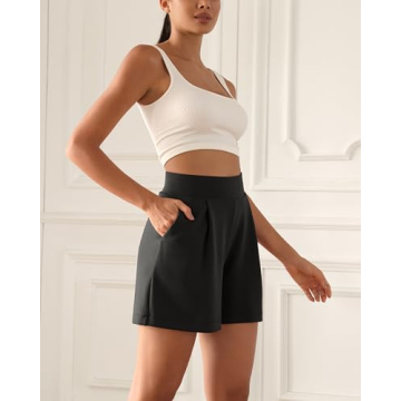 ODODOS Women’s Modal Soft Wide Leg Shorts with Pockets