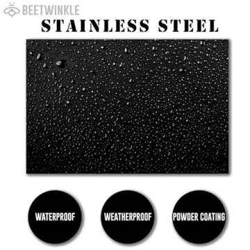 Personalized Magic Mushroom Psilocin Molecule Custom Metal Sign 8x8 inches Black Power Coated Science Art Chemistry Art Home Decor Housewarming Gifts Birthday Christmas Gift(style 30)