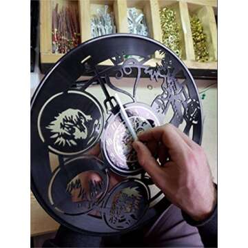 Mickey Mouse Vinyl Clock Gifts for Walt Disney Fans Plane Crazy Wall Decor Minnie Mouse Art Pluto Ha...