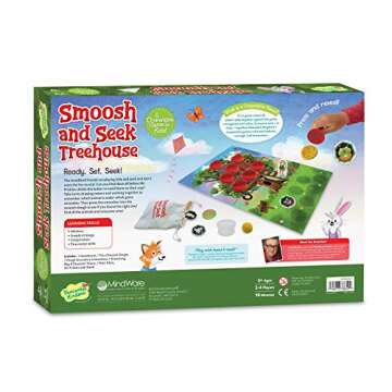 Peaceable Kingdom Smoosh and Seek Treehouse - Cooperative Memory-Matching Game - Use Teamwork to Win! - Perfect for Families with Kids Ages 3 & up