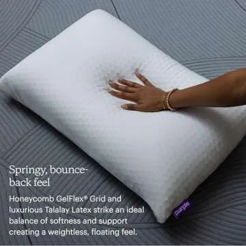 Purple Harmony Pillow | The Greatest Pillow Ever Invented, Grid Hex, Made in The USA, Good Housekeeping Award Winning Pillow
