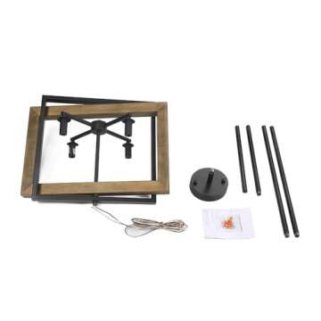 Stylish LOG BARN Farmhouse Chandelier for Home Lighting