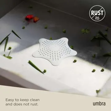 Umbra Starfish Drain Cover for Hair Catching Solutions