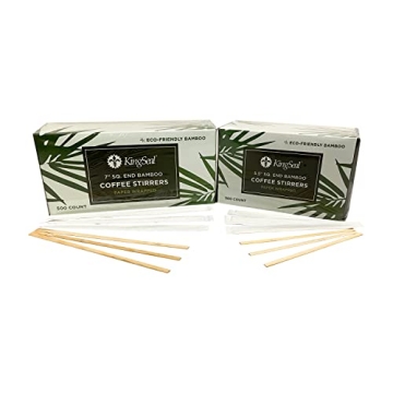 Biodegradable Bamboo Coffee Stir Sticks - 500 Count