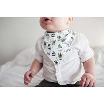 Baby Bandana Drool Bibs for Drooling and Teething 4 Pack Gift Set “Urban Set” by Copper Pearl
