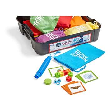 hand2mind Little Minds at Work Science of Reading Essentials Toolkit by Tara West, Decodable Reading Manipulatives, Elkonin Boxes, Letter Sounds, Phonemic Awareness, Preschool Learning (Set of 6)