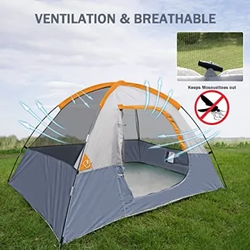2-Person Waterproof Camping Tent for Easy Set Up