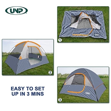 2-Person Waterproof Camping Tent for Easy Set Up