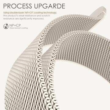 Premium Adjustability Milanese Loop Band for All Apple Watch Sizes