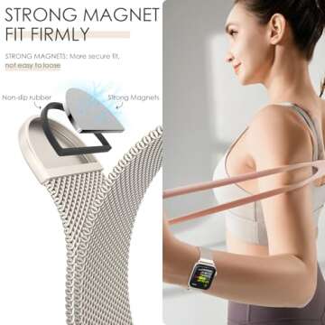 Original Milanese Loop Band for Apple Watch - Adjustable Style