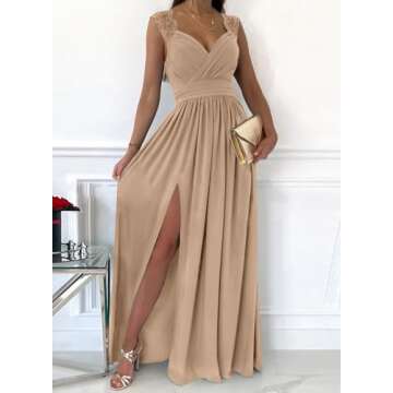 Elegant Maxi Dress for Weddings and Parties