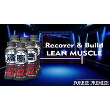 Fairlife Core Power Protein Shake, Natural Flavor Ready to Drink Protein Shake, The best Strawberry Protein Shakes, 14 fl oz , 42gm (Strawberry flavor, Pack of 6 Bottles) protein, beverages, fairlife protein strawberries