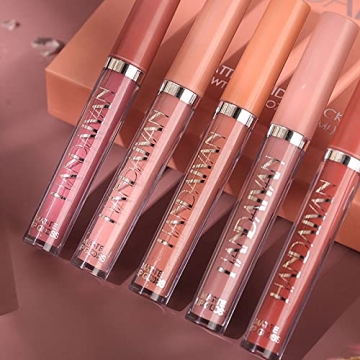 6 Colors Velvet Liquid Lip Stick Set for Long-Lasting Wear