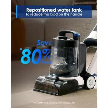 Tineco Carpet ONE Cruiser Smart Carpet Cleaner, Self-Cleaning and FlashDry, Deep Cleaning for Carpet and Upholstery 167℉ PowerDry 130W Powerful Suction SmoothPower Lightweight