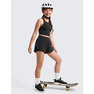 Soft & Stylish CRZ YOGA Butterluxe Girls Crop Tank