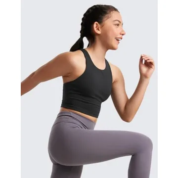 Soft & Stylish CRZ YOGA Butterluxe Girls Crop Tank