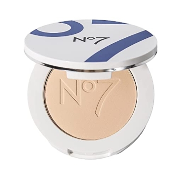 No7 Lift & Luminate Triple Action Powder - Light - Pressed Makeup Setting Powder for Face - Compact ...