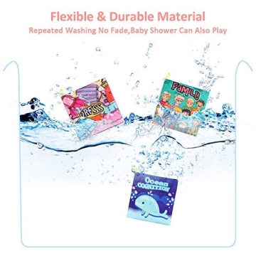 Baby Bath Books for Infants - Safe, Soft & Educational