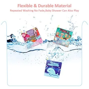 Baby Bath Books for Infants - Safe, Soft & Educational