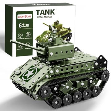 Lucky Doug STEM Building Projects Model Army Tank Set - 284 Pieces STEM Project Building Toys for Ki...