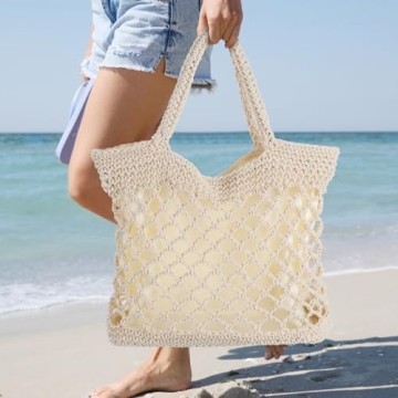 Stylish TENDYCOCO Hand-woven Straw Beach Bag