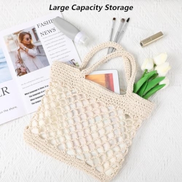 Stylish TENDYCOCO Hand-woven Straw Beach Bag