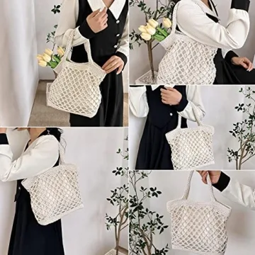 Stylish TENDYCOCO Hand-woven Straw Beach Bag