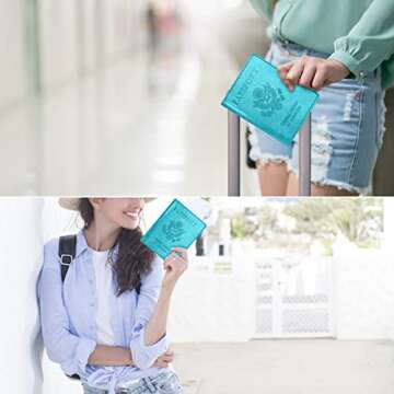 Passport and Vaccine Card Holder Combo for Easy Travel