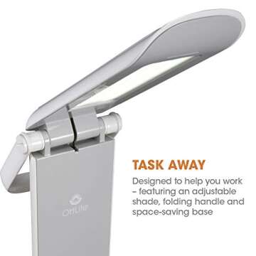 OttLite Dimmable LED Task Lamp - Portable, Adjustable, Desk Light, Great Gift