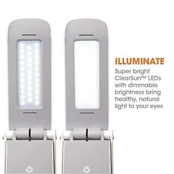 OttLite Dimmable LED Task Lamp - Portable, Adjustable, Desk Light, Great Gift