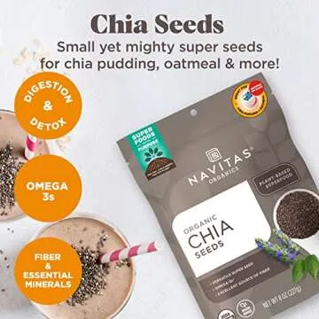Navitas Chia Seeds - Superfood Boost for Your Meals