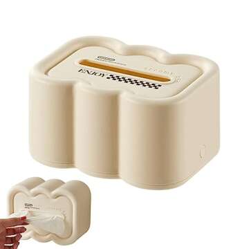 Stylish Tissue Box with Wet Wipes Holder for Organizing