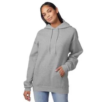 Hanes Men's Pullover EcoSmart Hooded Sweatshirt, Light Steel, X-Large