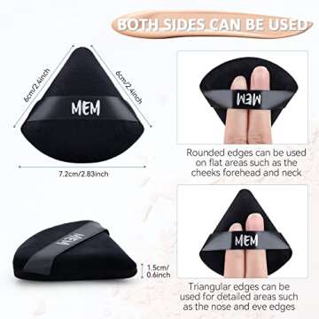 MEM Triangle Powder Puff for Perfect Makeup Application