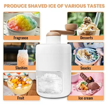 FILTA Portable Ice Crusher BPA Free Hand-Crank Shaved Ice Machine