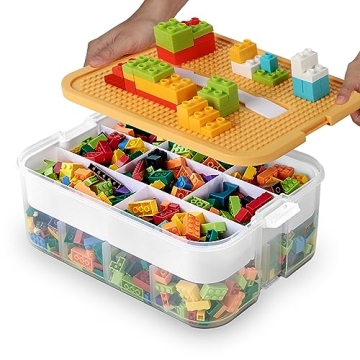 Kids Toy Storage Box for Lego Organizers and Playtime