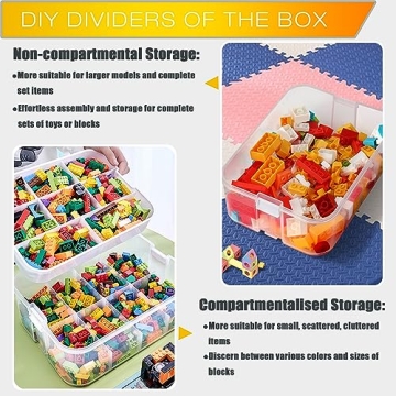 Kids Toy Storage Box for Lego Organizers and Playtime