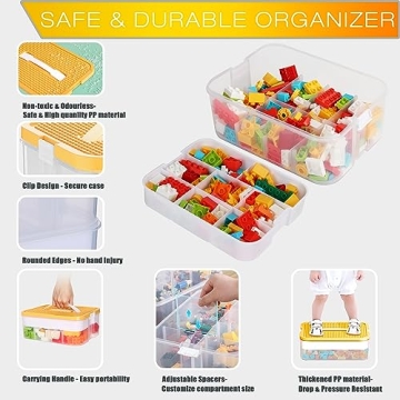 Kids Toy Storage Box for Lego Organizers and Playtime