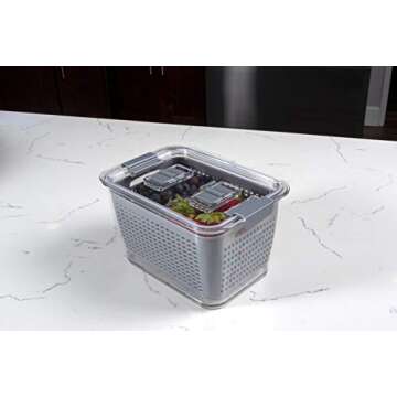 Kitchen Spaces Colander Bin for Fresh Fruits and Vegetables