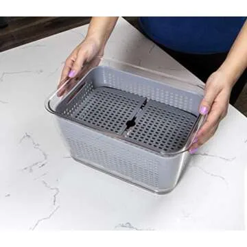 Kitchen Spaces Colander Bin for Fresh Fruits and Vegetables