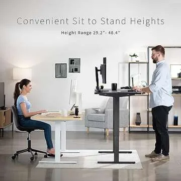 VIVO Electric 71 x 30 inch Standing Desk Workstation, Memory Controller Height Adjustment, 1B Series, White Top White Frame, DESK-KIT-1W7W