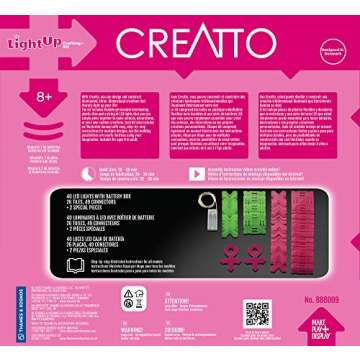 Creatto Shining Sweetheart & Lovable Stuff Light-Up 3D Puzzle Kit | Includes Creatto Puzzle Pieces to Make Your Own Illuminated Craft Creations, DIY Activity Kit, LED Lights, Great for Valentine's Day
