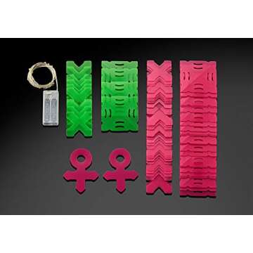 Creatto Shining Sweetheart & Lovable Stuff Light-Up 3D Puzzle Kit | Includes Creatto Puzzle Pieces to Make Your Own Illuminated Craft Creations, DIY Activity Kit, LED Lights, Great for Valentine's Day