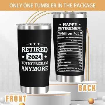 Funny Retirement Gifts for Men - 2024 Tumbler
