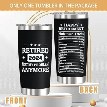 Funny Retirement Gifts for Men - 2024 Tumbler