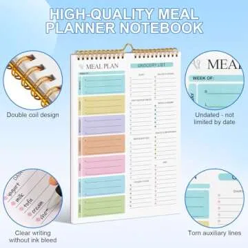 Joyberg Weekly Meal Planner Notebook for Effortless Cooking Planning