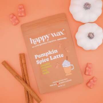 Happy Wax Fall Mix Premium Scented Natural, Non Toxic Soy Wax Melts – 6 Total Oz. of Scented Wax M...