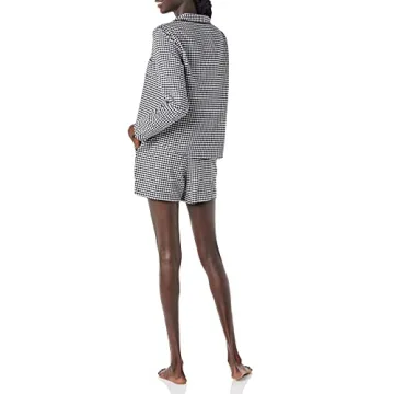 Amazon Women's Flannel Pajama Set with Relaxed Shorts